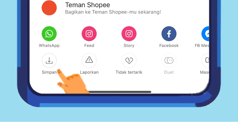 simpan video shopee