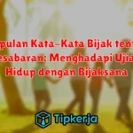 Kumpulan Kata-Kata Bijak tentang Kesabaran: Menghadapi Ujian Hidup dengan Bijaksana